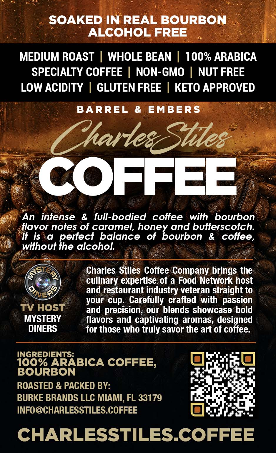 Bourbon Infused Coffee - 12oz - Medium Roast