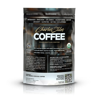 Golden Sunrise – 2 lb Organic Charles Stiles Medium Roast