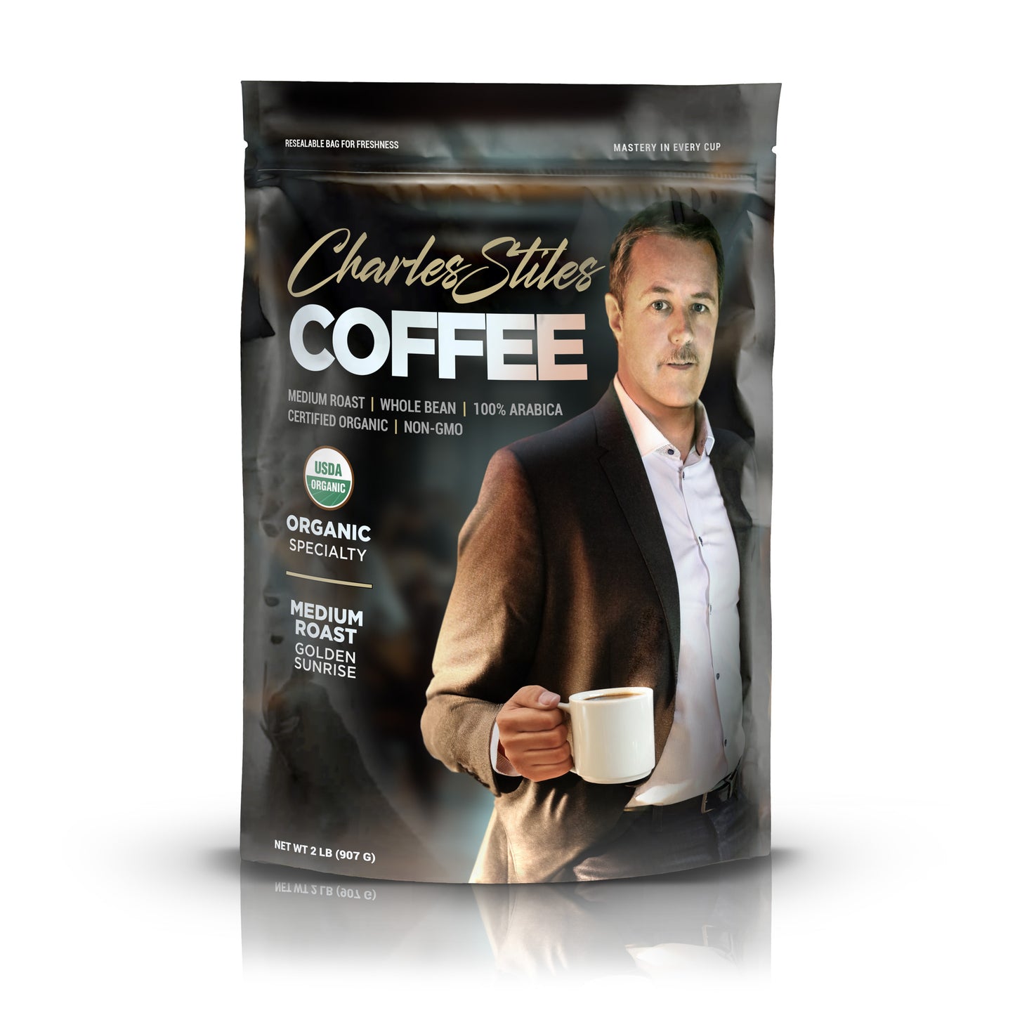 2LB Charles Stiles Organic Medium Roast Coffee